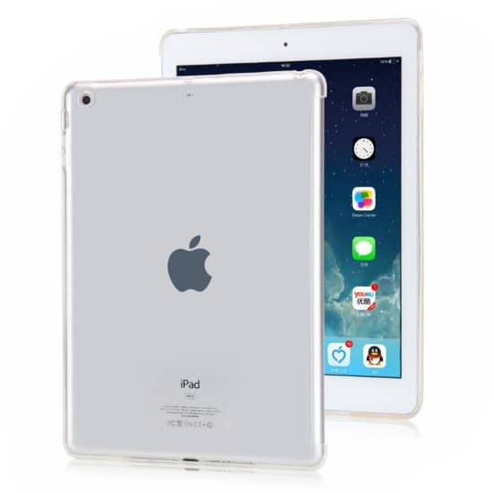 iPad 9.7 (2017 / 2018) TPU-takakansi läpinäkyvä suojus älykkäälle iholle