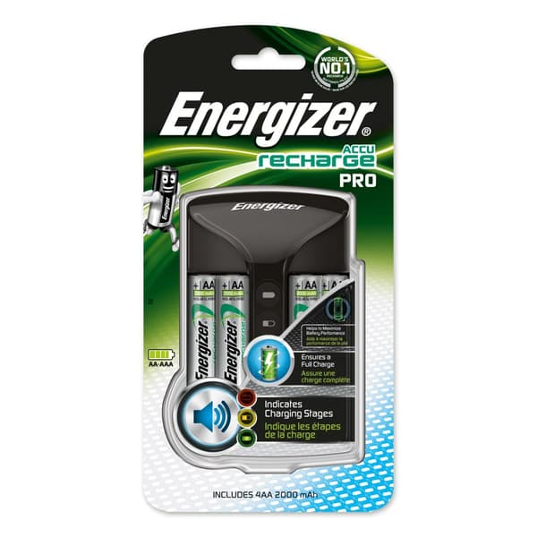 Batterioplader Pro incl. 4x AA 2000mAh
