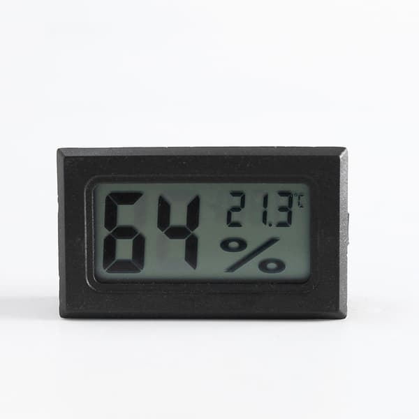 Mini LCD Hygrometer / Termometer Svart