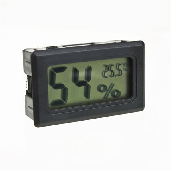 Mini LCD Hygrometer / Termometer Svart