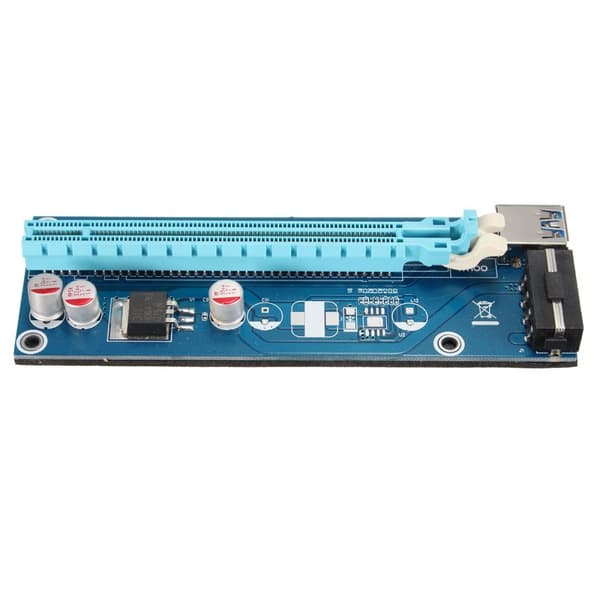 USB 3.0 PCI-E Express 16X Extender Riser Board -sovitin SATA-kaapeli