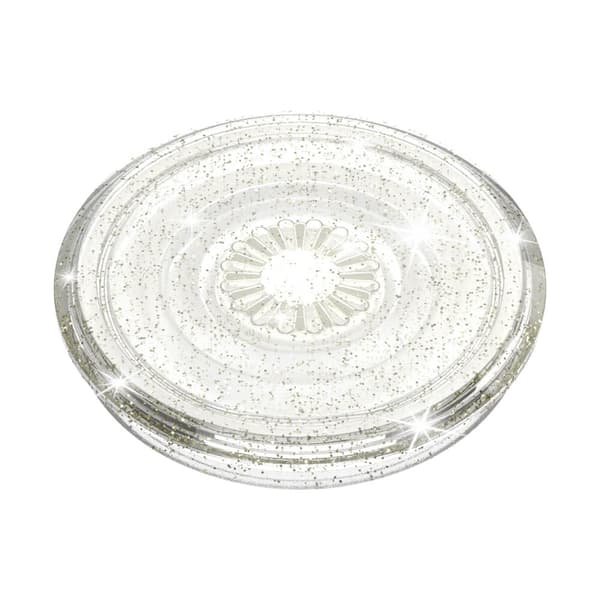 Popsockets PopGrip Clear Glitter Silver