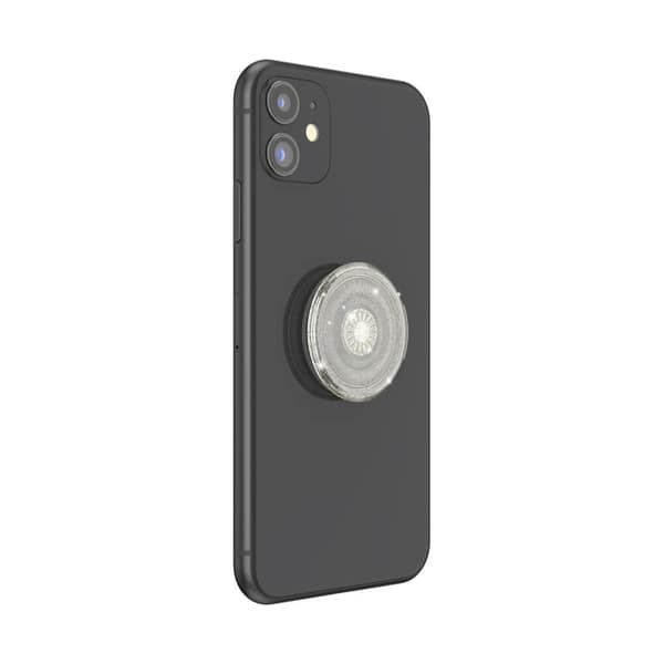 Popsockets PopGrip Clear Glitter Silver