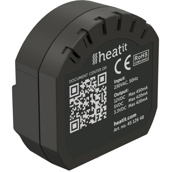 Heatit Transformer 230VAC 12VDC-5VDC-3VDC