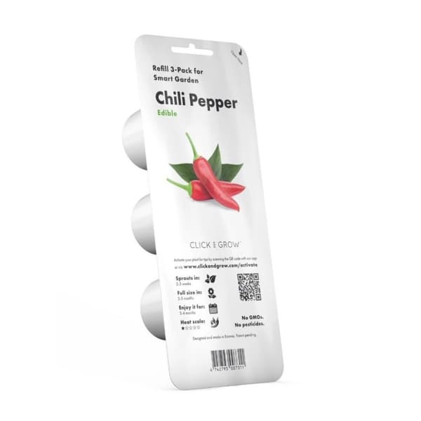 Click and Grow Älypuutarha Uudelleentäyttöpakkaus 3 kpl - Chilipippuri