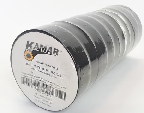 10 STK ruller med sort elektrotape
