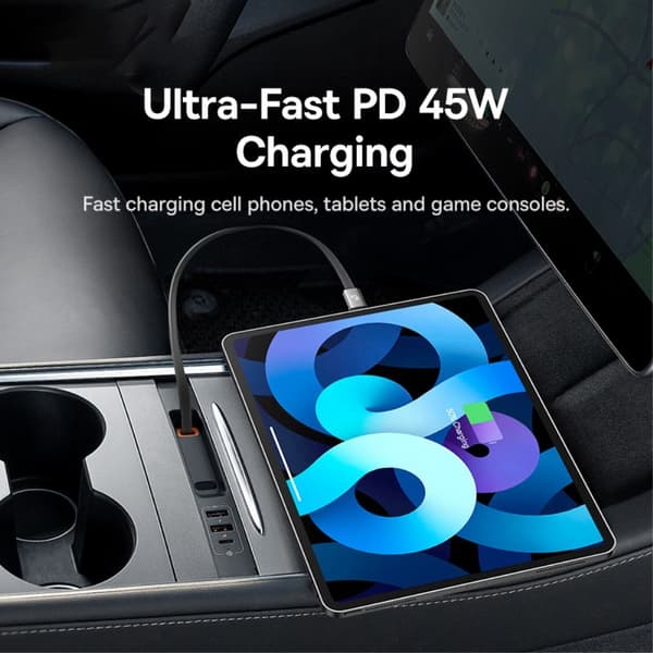 Baseus T-Space Series USB Hub for Tesla 45W