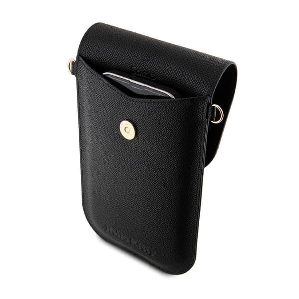 Hello Kitty Phone Bag Grained Svart