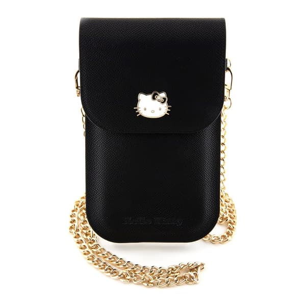 Hello Kitty Phone Bag Grained Musta