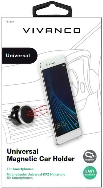 Vivanco magnetic car mount 6" (37535)