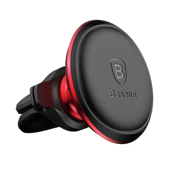 Baseus Car Mount Magnetic Car Air vent Phone Holder, Red/ Black (SUGX020009)