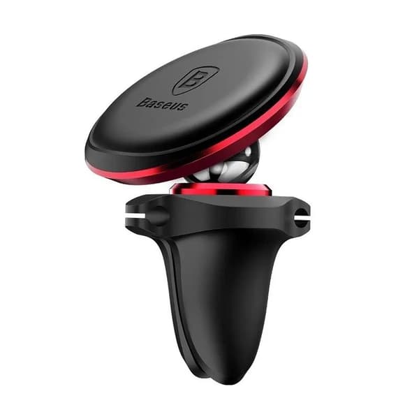 Baseus Car Mount Magnetic Car Air vent Phone Holder, Red/ Black (SUGX020009)