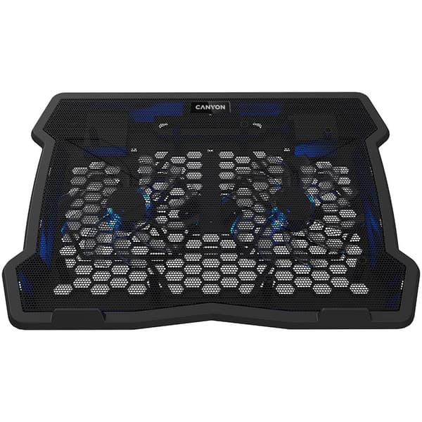CANYON NS03, Cooling stand dual-fan with 2x2.0 USB hub, support up to 10”-15.6” laptop, ABS plastic and iron, Fans dimension:125*125*15mm(2pcs), DC 5V