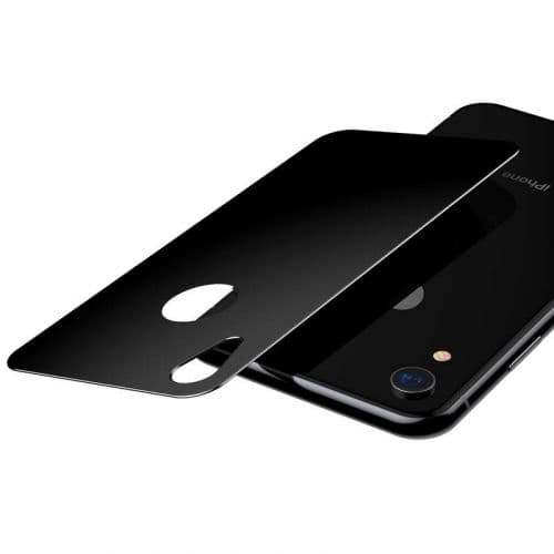 Baseus iPhone Xr 0.3 mm Full coverage curved T-Glass rear Protector Black (SGAPIPH61-BM01)
