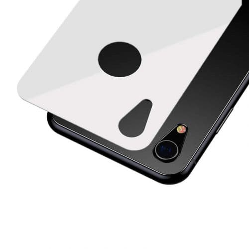 Baseus iPhone Xr 0.3 mm Full coverage curved T-Glass rear Protector White (SGAPIPH61-BM02)