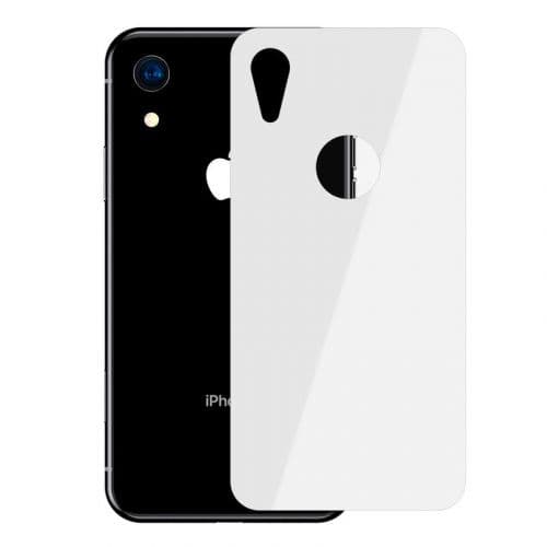 Baseus iPhone Xr 0.3 mm Full coverage curved T-Glass rear Protector White (SGAPIPH61-BM02)