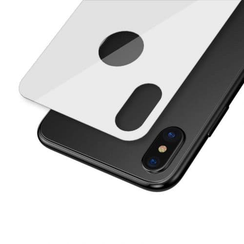 Baseus iPhone Xs Max 0.3 mm Full coverage curved T-Glass rear Protector White (SGAPIPH65-BM02)