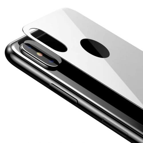 Baseus iPhone Xs Max 0.3 mm Full coverage curved T-Glass rear Protector White (SGAPIPH65-BM02)