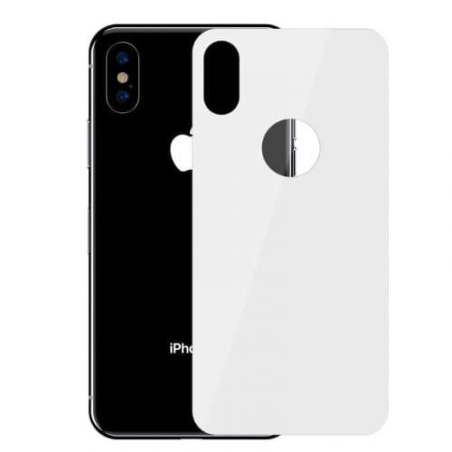 Baseus iPhone Xs Max 0.3 mm Full coverage curved T-Glass rear Protector White (SGAPIPH65-BM02)