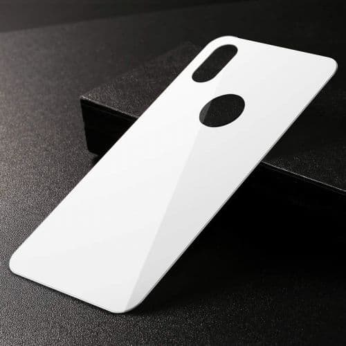 Baseus iPhone Xs Max 0.3 mm Full coverage curved T-Glass rear Protector White (SGAPIPH65-BM02)