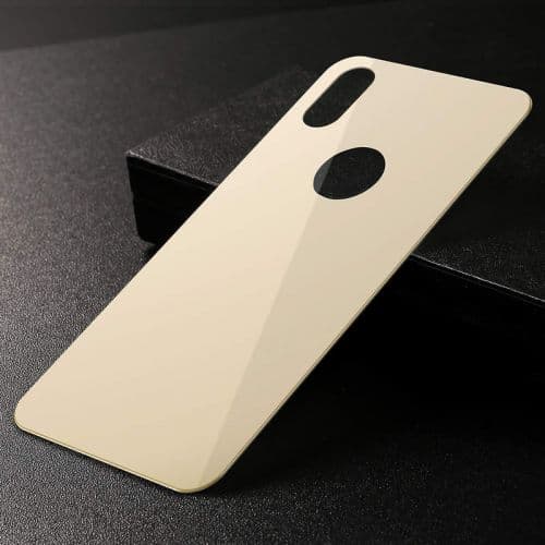 Baseus iPhone Xs Max 0.3 mm Full coverage curved T-Glass rear Protector Gold (SGAPIPH65-BM0V)
