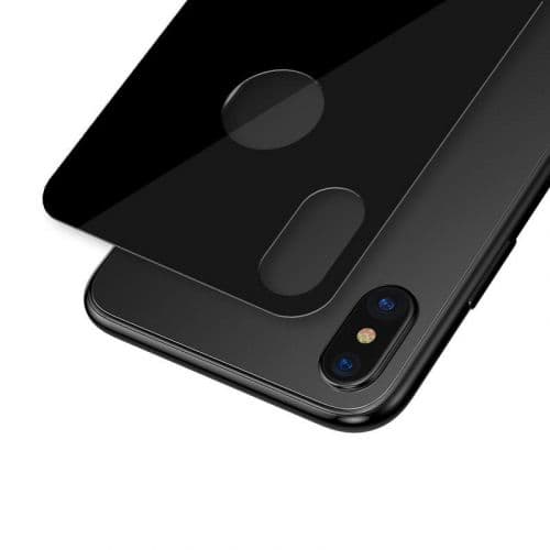 Baseus iPhone Xs Max 0.3 mm Full coverage curved T-Glass rear Protector Black (SGAPIPH65-BM01)
