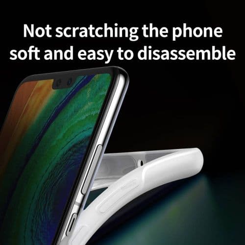 Baseus Huawei Mate 30 case Jelly Liquid Silica Gel Transparent Black (WIHWMATE30-GD01)