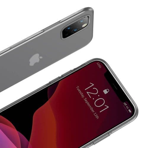 Baseus iPhone 11 Pro Max case Jelly Liquid Silica Gel Protective Transparent Black (WIAPIPH65S-GD01)