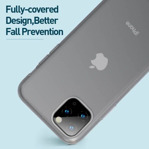 Baseus iPhone 11 Pro Max case Jelly Liquid Silica Gel Protective Transparent Black (WIAPIPH65S-GD01)
