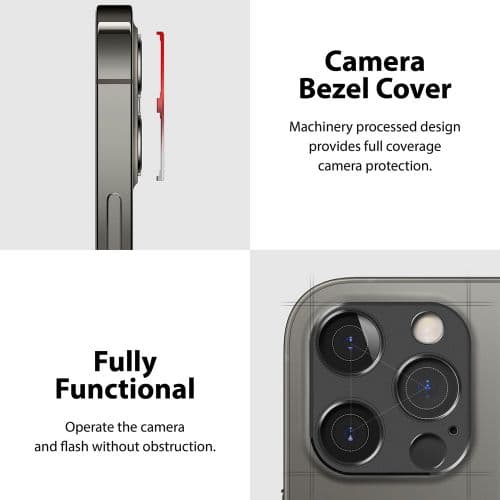 Ringke iPhone 12 Pro Camera Styling camera island protector Silver