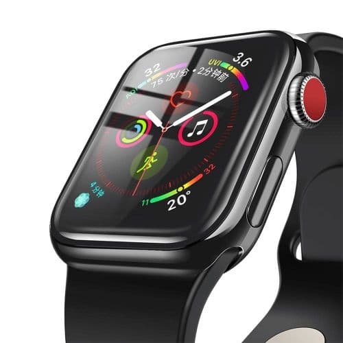 Baseus iWatch 0.2 mm, Full-screen curved T-Glass soft screen protector 44mm, Black (SGAPWA4-H01)