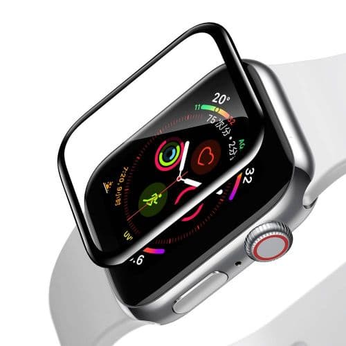 Baseus iWatch 0.2 mm, Full-screen curved T-Glass soft screen protector 44mm, Black (SGAPWA4-H01)