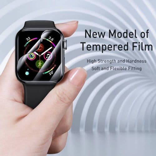 Baseus iWatch 0.2 mm, Full-screen curved T-Glass soft screen protector 40mm, Black (SGAPWA4-G01)