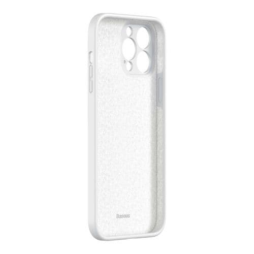 Baseus iPhone 13 Pro Max case Liquid Silica Gel Protective White (ARYT000502)