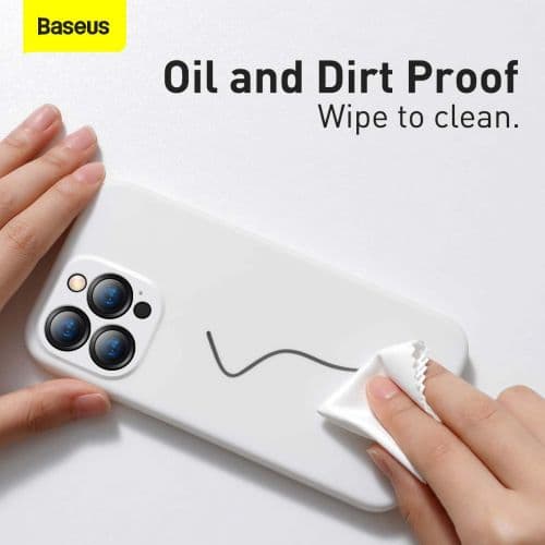 Baseus iPhone 13 Pro case Liquid Silica Gel Protective White (ARYT000402)