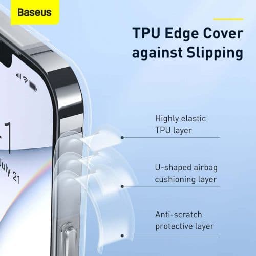 Baseus iPhone 13 Pro case Frosted Glass Protective Transparent (ARWS000102)