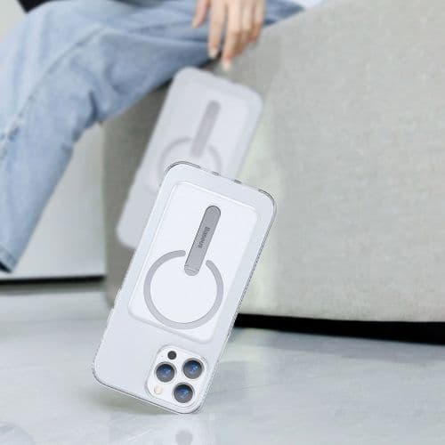 HUSA SMARTPHONE Baseus Magnetic, ptr Iphone 13 Pro, TPU, suporta incarcare magnetica,contine suport de tel tip bracket cu pliere 90 grade si rotire 36