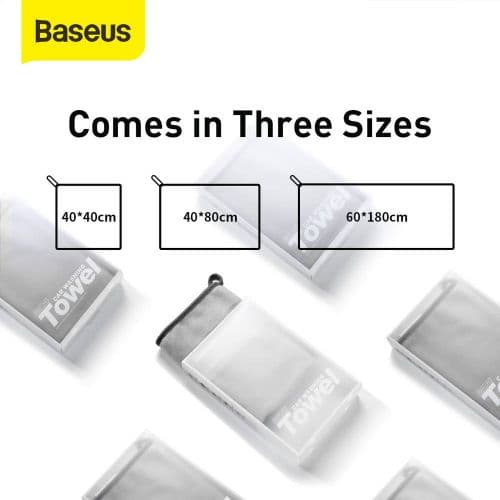 LAVETA MICROFIBRA auto Baseus, pentru uscare, stergere si detailing auto 40x80 cm, gri "CRXCMJ-A0G" - 6953156220881