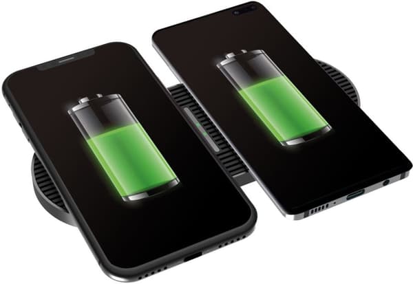 Platinet wireless charger 2x10W PWCDB