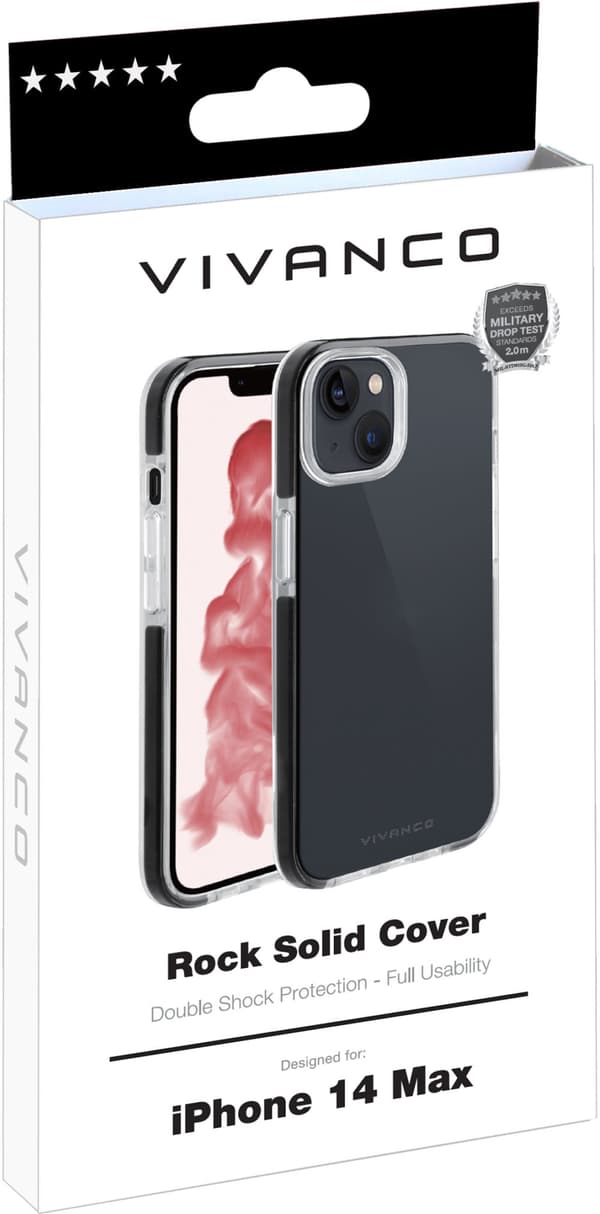 Vivanco case Rock Solid Apple iPhone 14 Plus, transparent (63486)