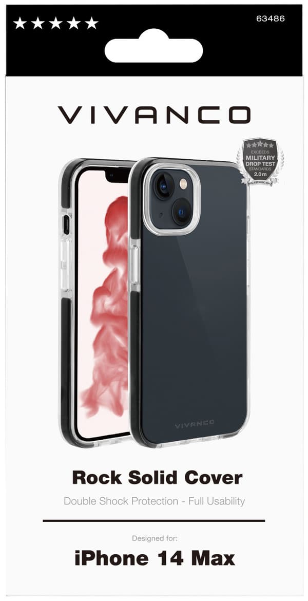 Vivanco case Rock Solid Apple iPhone 14 Plus, transparent (63486)