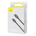 Miniatyrbillede 4 af 7: Baseus Type-C - Type-C Crystal Shine series fast charging data cable 100W 1.2m Black (CAJY000601)