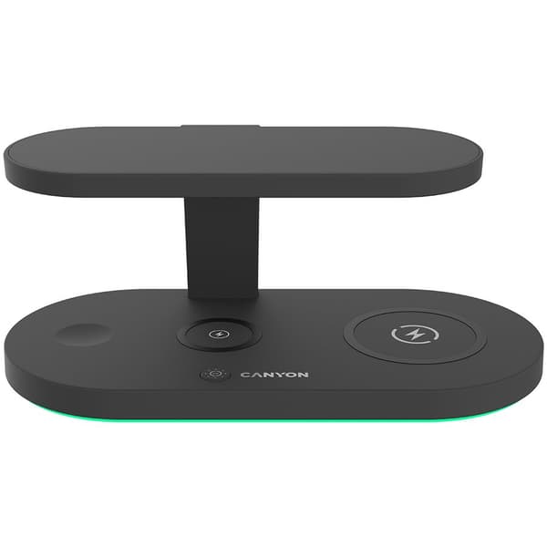 CANYON wireless charger WS-501 15W 5in1 UV Black Svart