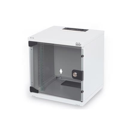 Digitus | 6U Wall Mounting Cabinet | DN-10-05U-1 | Grey | Safety class rating IP20; 200° door opening angle; Lockable safety-glass door; 254 mm (10")