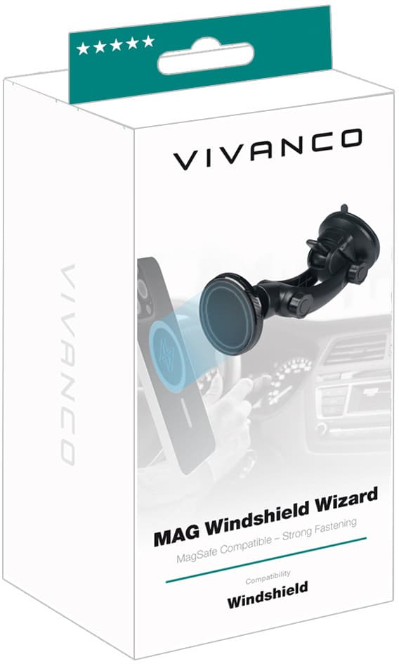 Vivanco car phone holder MAG Windshield Wizard (63261)