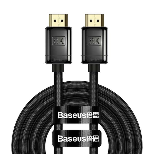 Baseus Video Cable High Definition Series HDMI2.1, HDMI 8K, 2.0 4K, 60 Hz, 1m, Black (WKGQ000001)