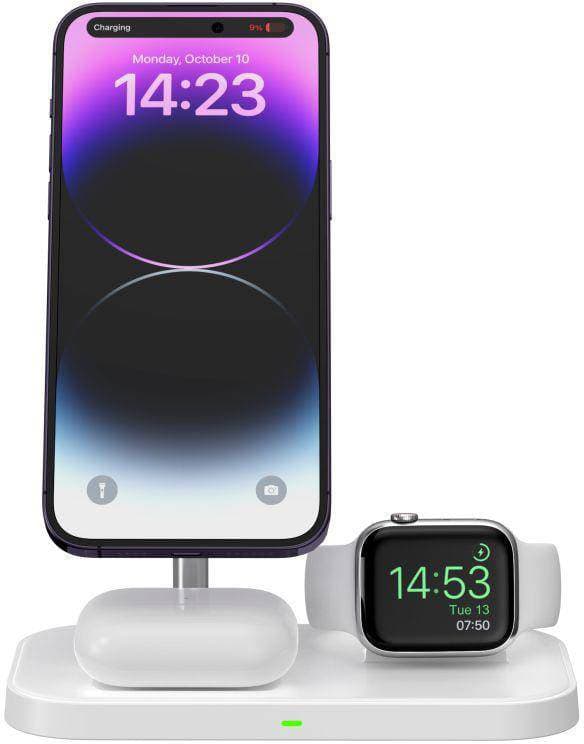 Tech-protect wireless charger QI15W A22 3in1 Magnetic MagSafe, white