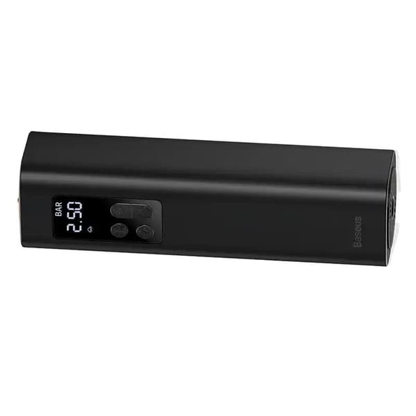Baseus Car Tool Super Mini Inflator Tyre Pump 15sec Fast Inflation, 4 Tires in 25 Minutes, Black (CRCQ000001)