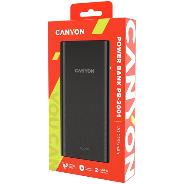 CANYON power bank PB-2001 20000 mAh Black