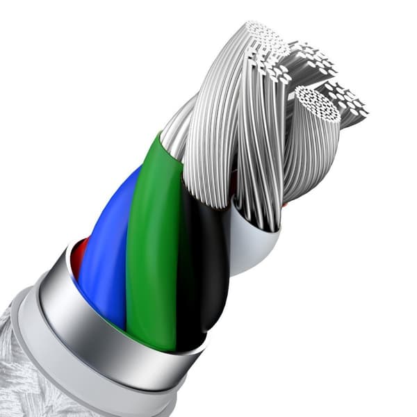 Baseus Type-C - Lightning Cafule Series Metal data cable PD 20W 2m White (CATLJK-B02)